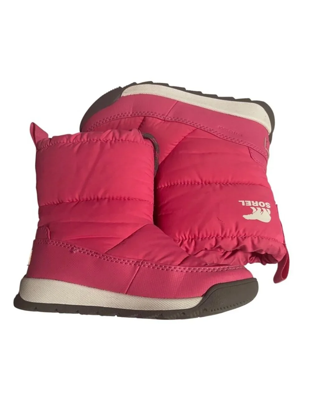 Sorel Childrens Pink Whitney II Plus Puffy Waterproof Boots Size 11 NC5174-657